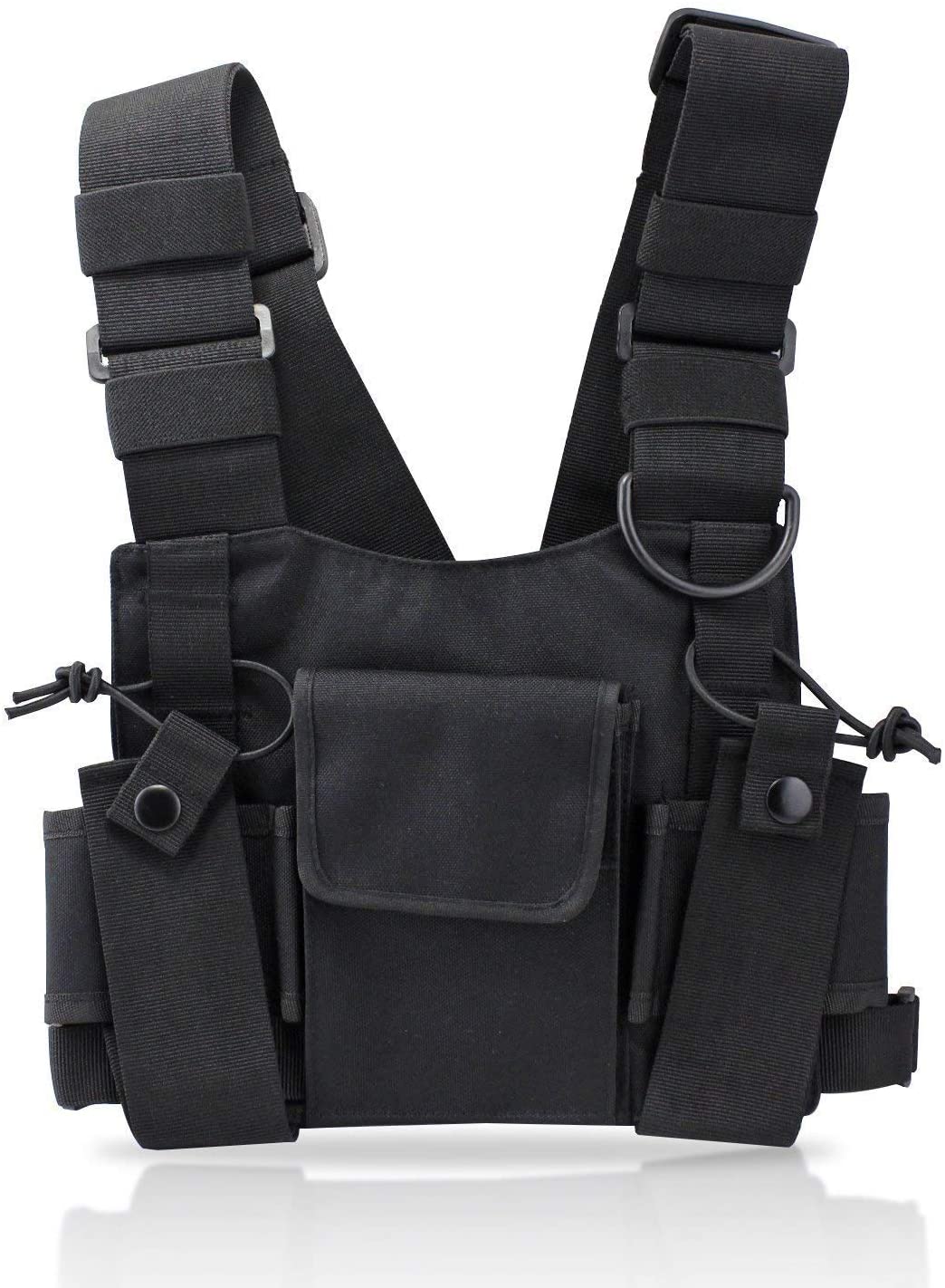 Walkie Talkie Tasche Tasche Multifunktionstasche für Outdoor Sport schwarz 